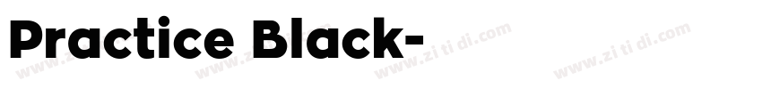 Practice Black字体转换
